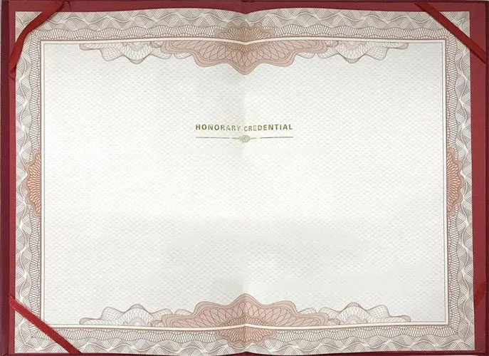 Certificate of Honor IV